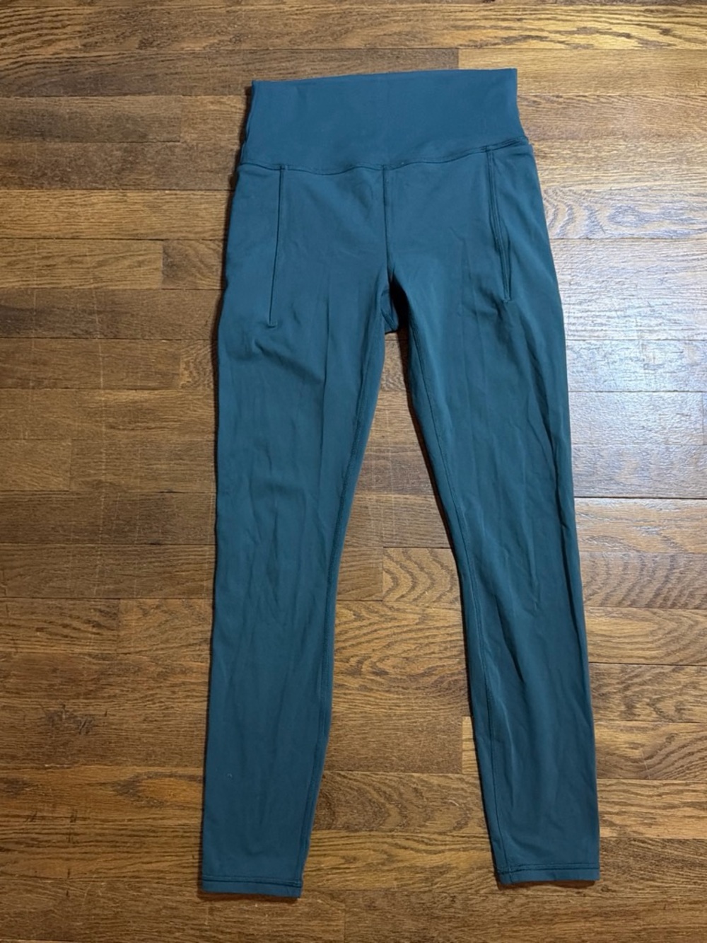 Prana Teal High-Waist Performance Leggings